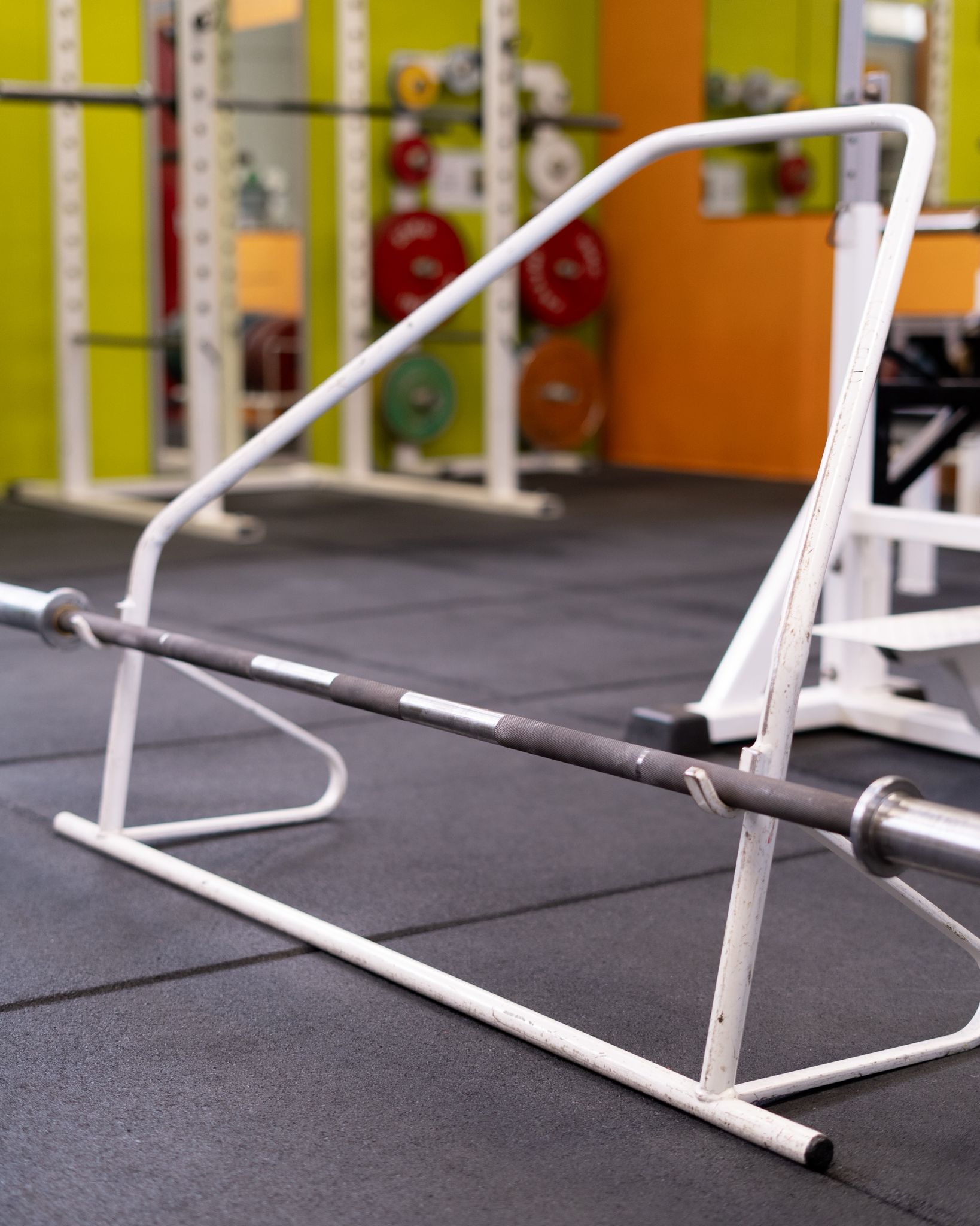 T-bar row et vue de la salle